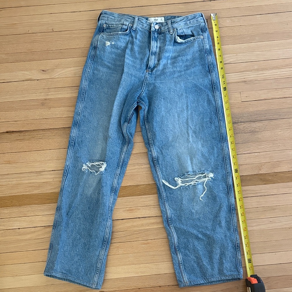 Mid-High Rise Distressed Jeans